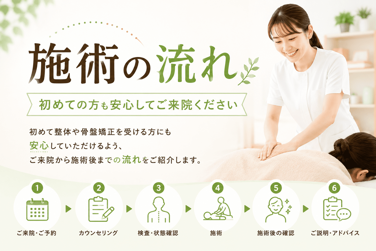 北九州市小倉南区で骨格の歪みや骨盤の開きを根本改善するために最適な通院プランを案内する新小倉カイロプラクティック整体院の解説イメージ