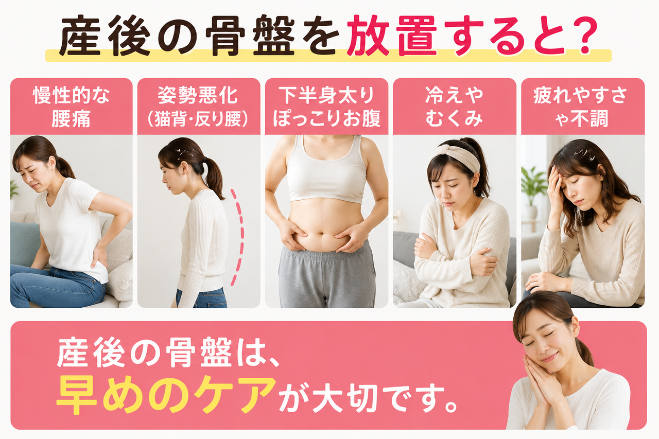 産後の骨盤の開きや歪みを放置するリスクと北九州市小倉南区での専門的な産後骨盤矯正